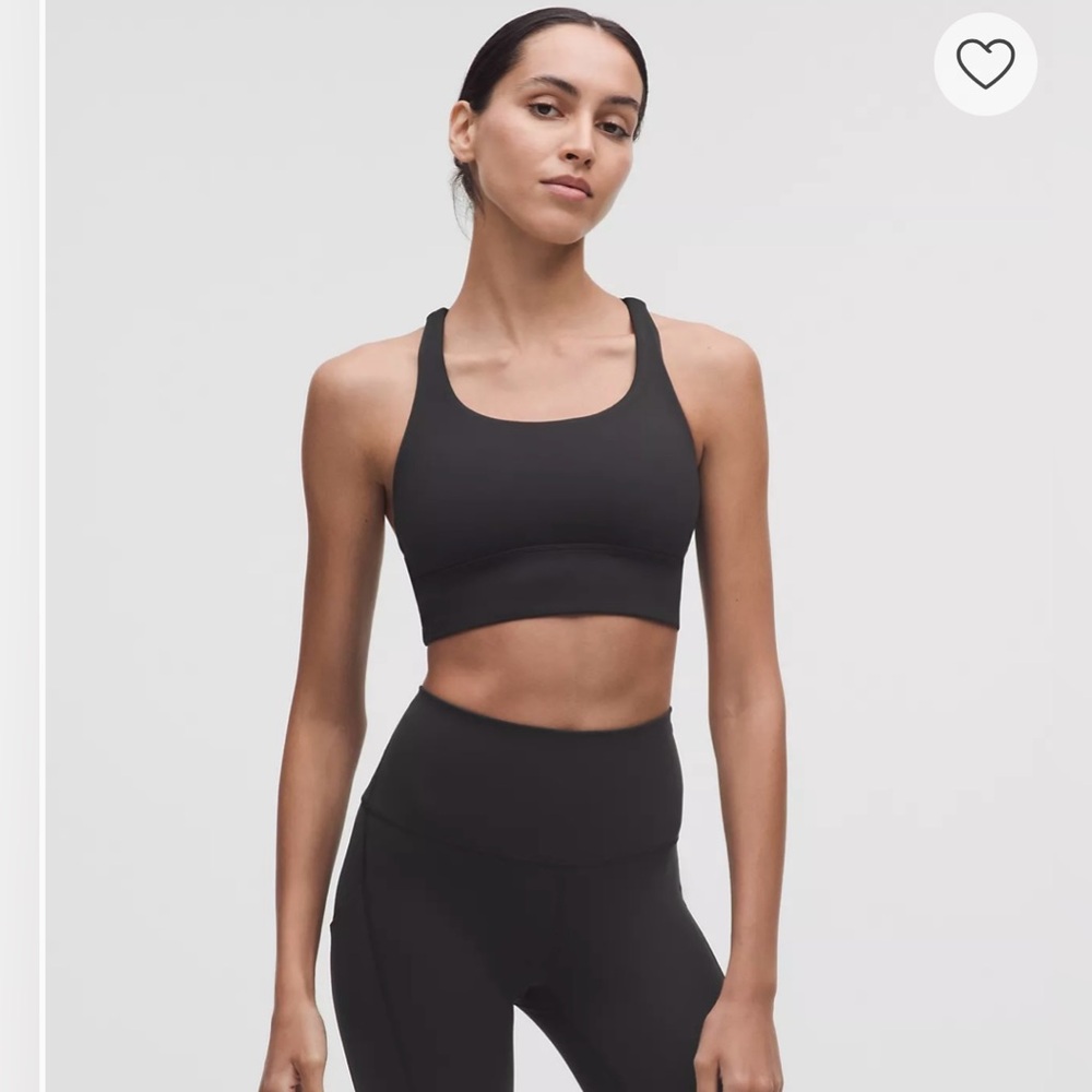 lululemon Energy Longline Bra
Medium Support, B–D Cups, Black sports bra